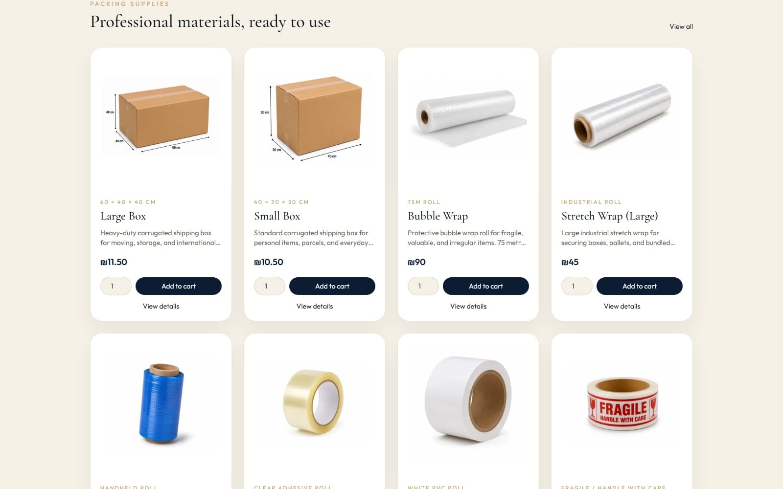 Pack4U Global — 03 — Products