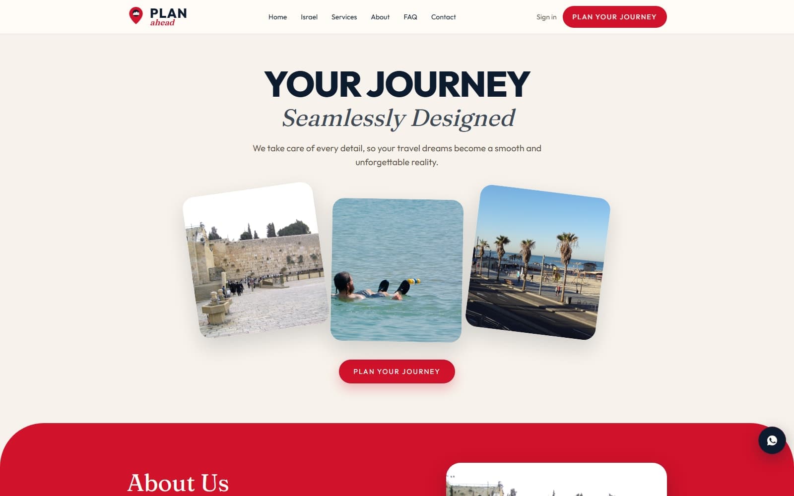 Plan Ahead — 01 — Homepage